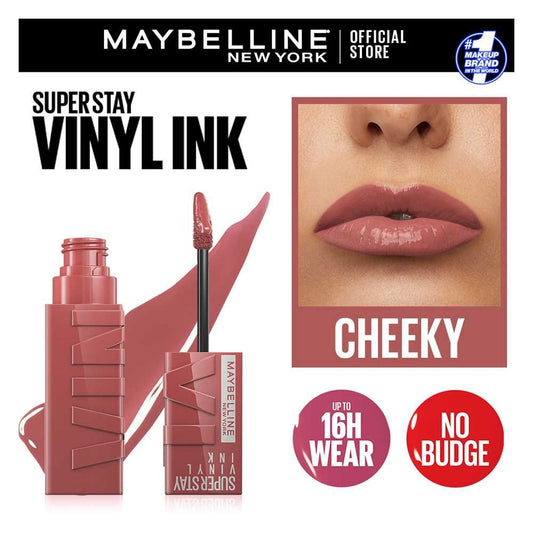 Maybelline New York Superstay Vinyl Ink Longwear Liquid Lipstick, 35, Cheeky - Front View