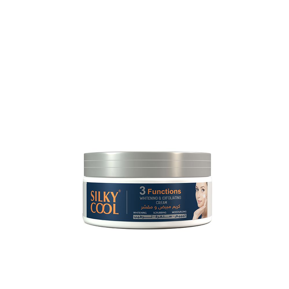 Silky Cool Extra 3 Functions Whitening & Exfoliating Cream, 200ml -  Front View