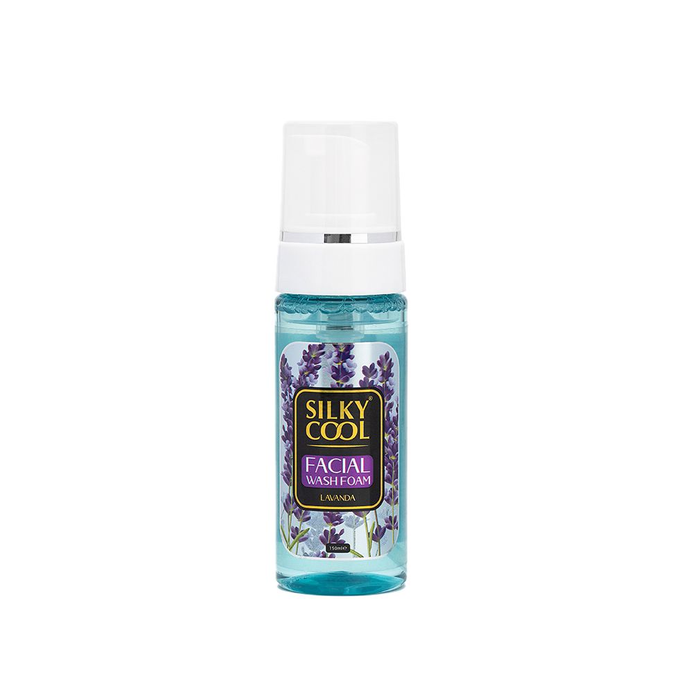 Silky Cool Extra Lavanda Facial Wash Foam, 150ml - Front View