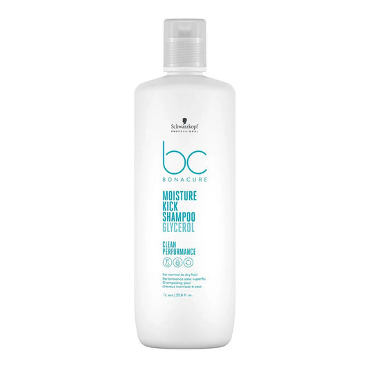 Schwarzkopf BC Bonacure Moisture Kick Glycerol Normal To Dry Hair Shampoo, For Normal To Dry Hair, 1 Liter - Front View