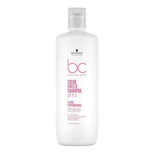 Schwarzkopf BC Bonacure Color Freeze PH 4.5 Colored Hair Shampoo, For Colored Hair, 1 Liter - Front View