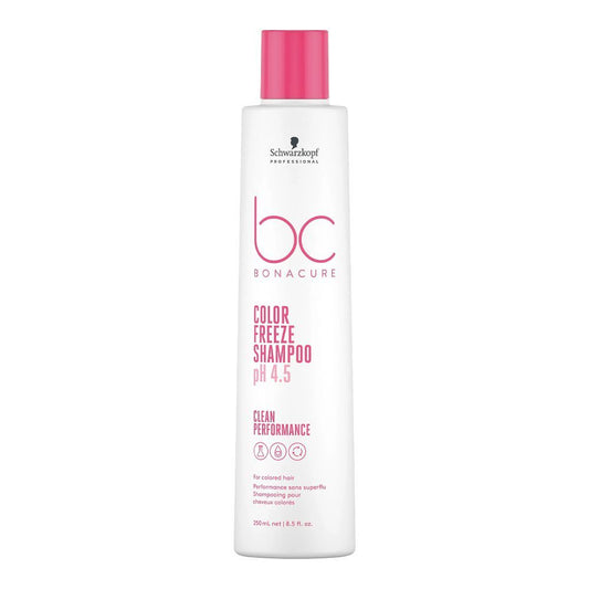 Schwarzkopf BC Bonacure Color Freeze PH 4.5 Colored Hair Shampoo, For Colored Hair, 250ml - Front View