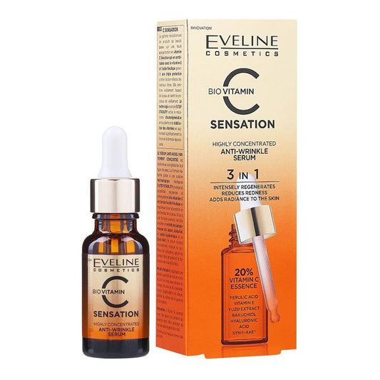 Eveline Bio Vitamin C Sensation 3-In-1 Highly Concentrated Anti-Wrinkle Serum, 18ml - Front View