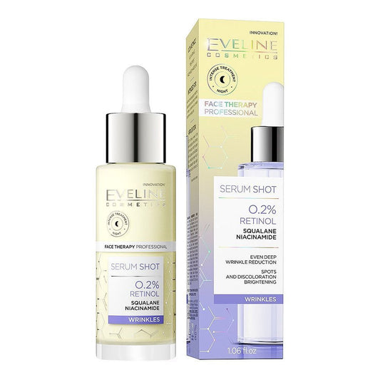Eveline 0.2% Retinol Squalene Niacinamide Serum Shot, 30ml - Front View