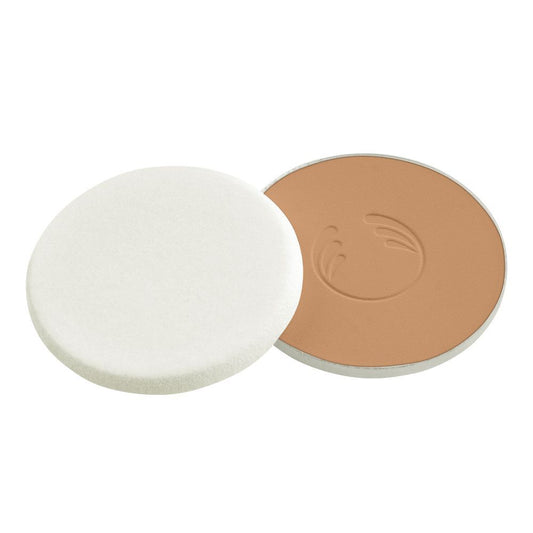 The Body Shop Tea Tree Face Base Vegan Skin Clarifying Powder Foundation Refill, Medium 1C, 9g - Front View