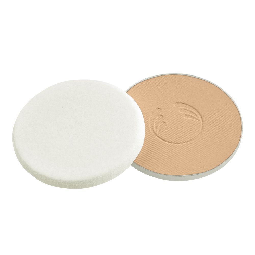 The Body Shop Tea Tree Face Base Vegan Skin Clarifying Powder Foundation Refill, Medium 2W, 9g - Front View