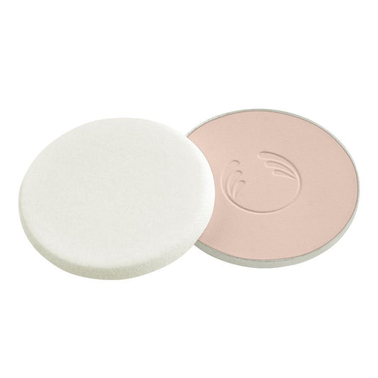 The Body Shop Tea Tree Face Base Vegan Skin Clarifying Powder Foundation Refill, Tan 1N, 9g - Front View