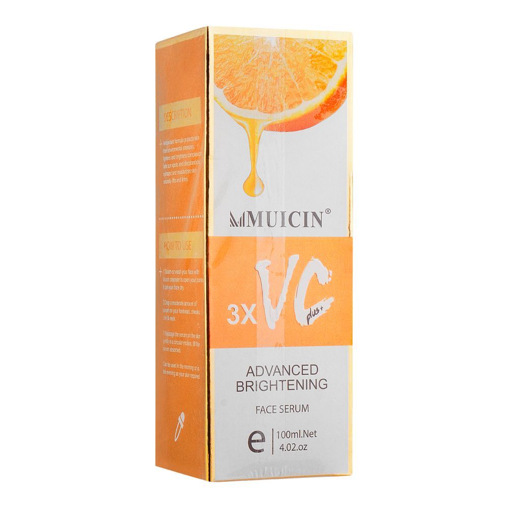 Muicin 3x VC Plus Advanced Brightening Face Serum, 100ml - Front View