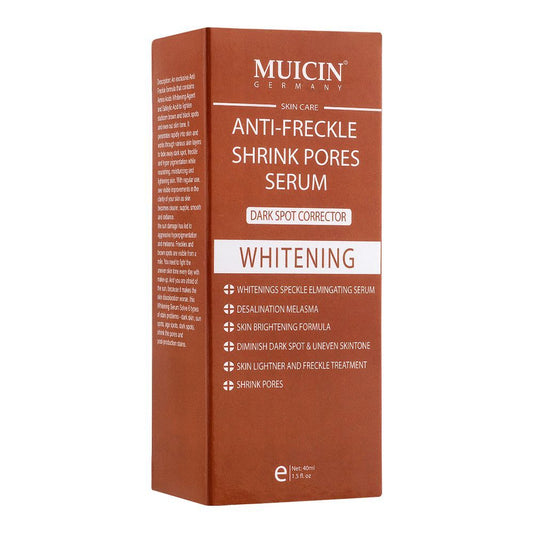 Muicin Whitening Anti-Freckle Shrink Pores Dark Spot Corrector Serum, For All Skin Types,30ml - Front View