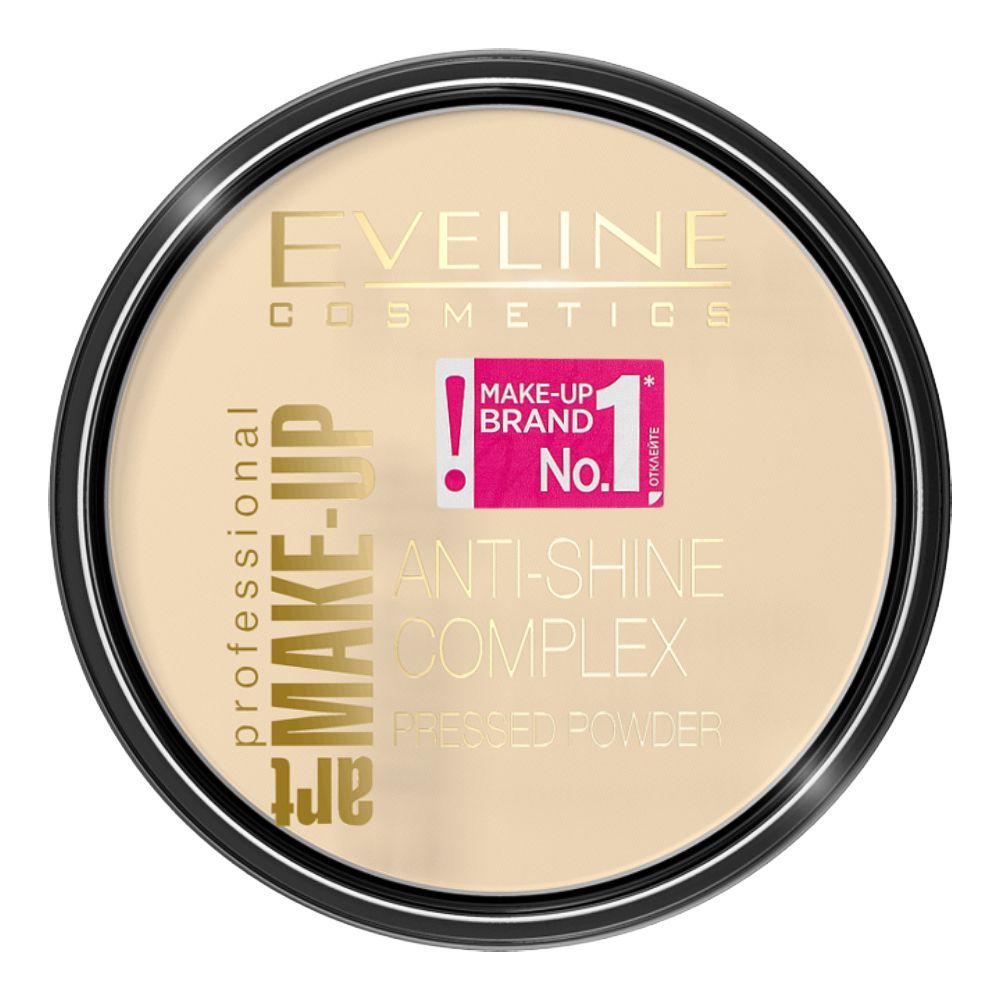Eveline Anti-Shine Complex Pressed Powder, 30 Ivory, 14g - Front View