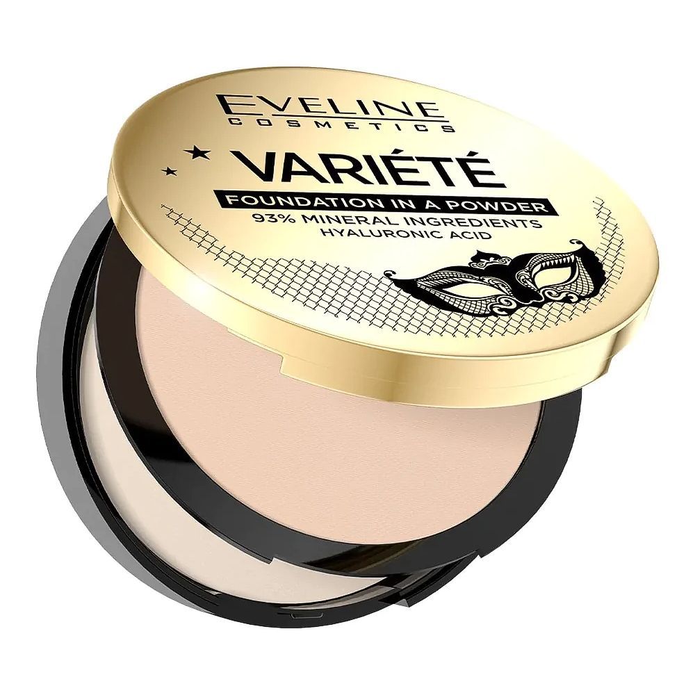 Eveline Variete Foundation In A Powder, 02 Natural, 8g - Front View