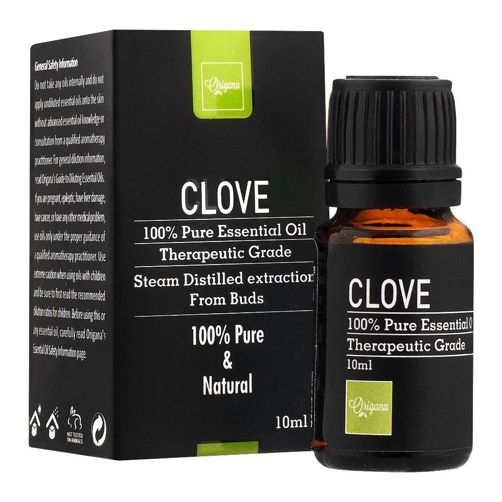 Origana Essential Oil Clove, 100% Pure, 10ml - Front View
