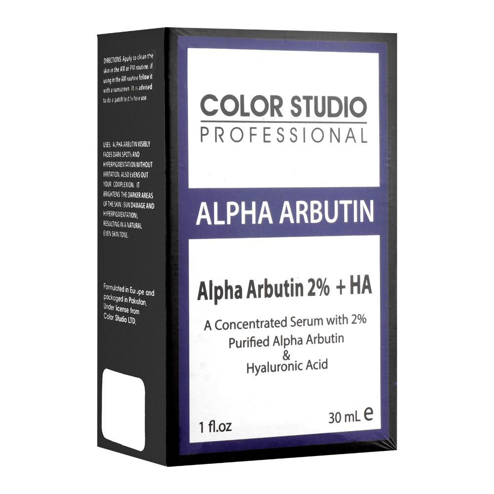 Color Studio Alpha Arbutin 2% + HA Serum, 30ml - Front View