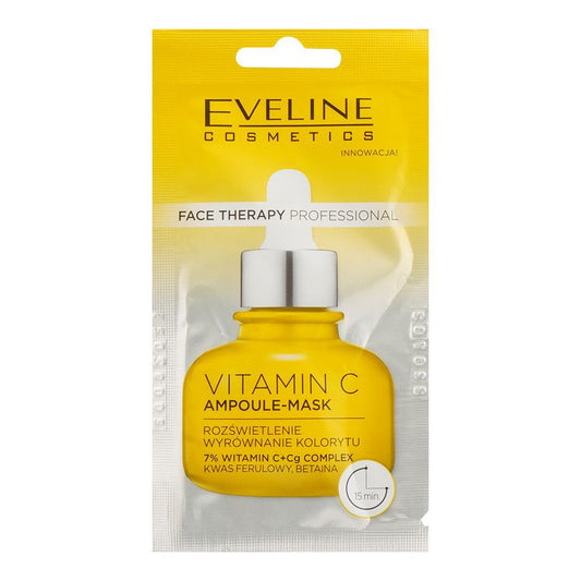 Eveline Face Therapy Professional Vitamin C Ampoule Mask, 8ml - Front View