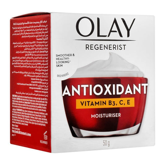 Olay Regenerist Antioxidant Vitamin B3, C, E Moisturiser, 50g -  Front View