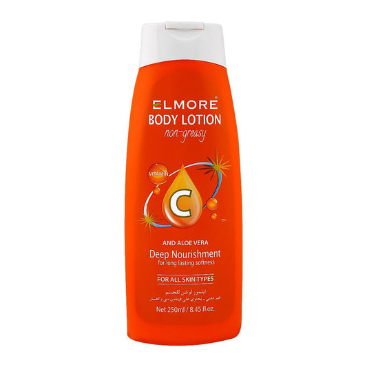 Elmore Deep Nourishment Non-Greasy And Aloe Vera Body Lotion, For All Skin Types, 250g -  Front View