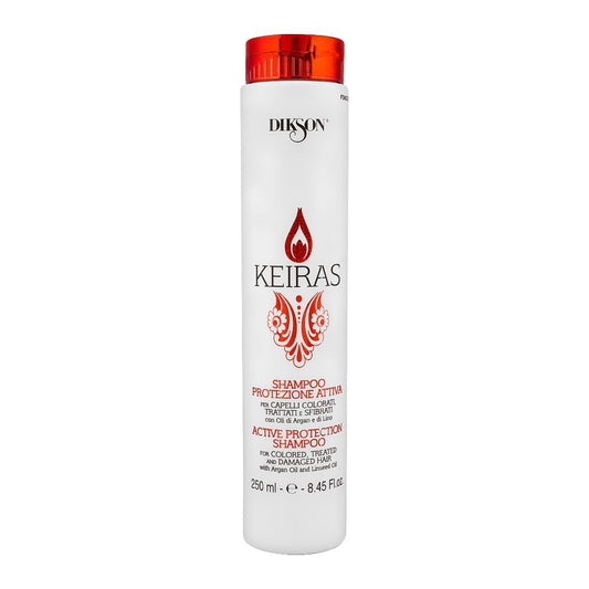Dikson Keiras Active Protection Shampoo, For Color Treated & Damaged Hair, 250ml - Front View