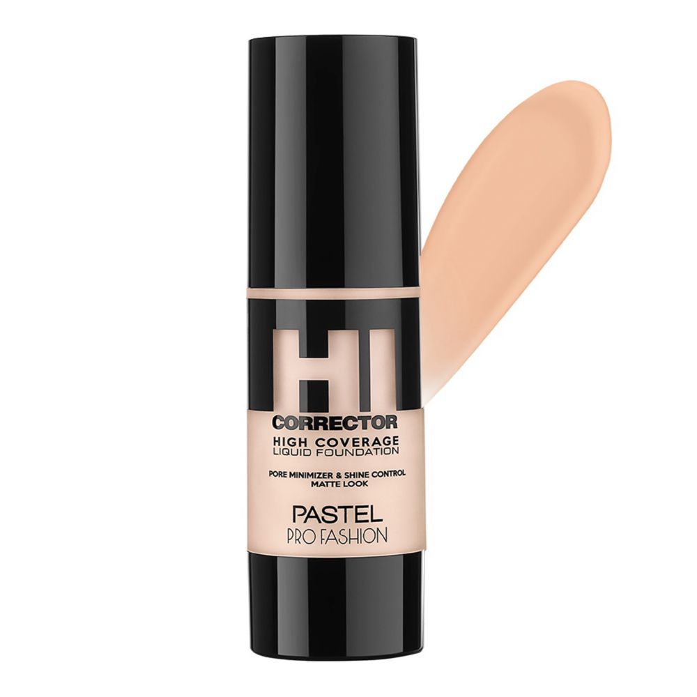 Pastel Pro Fashion HI Corrector High Coverage Liquid Foundation, 400 - Front View