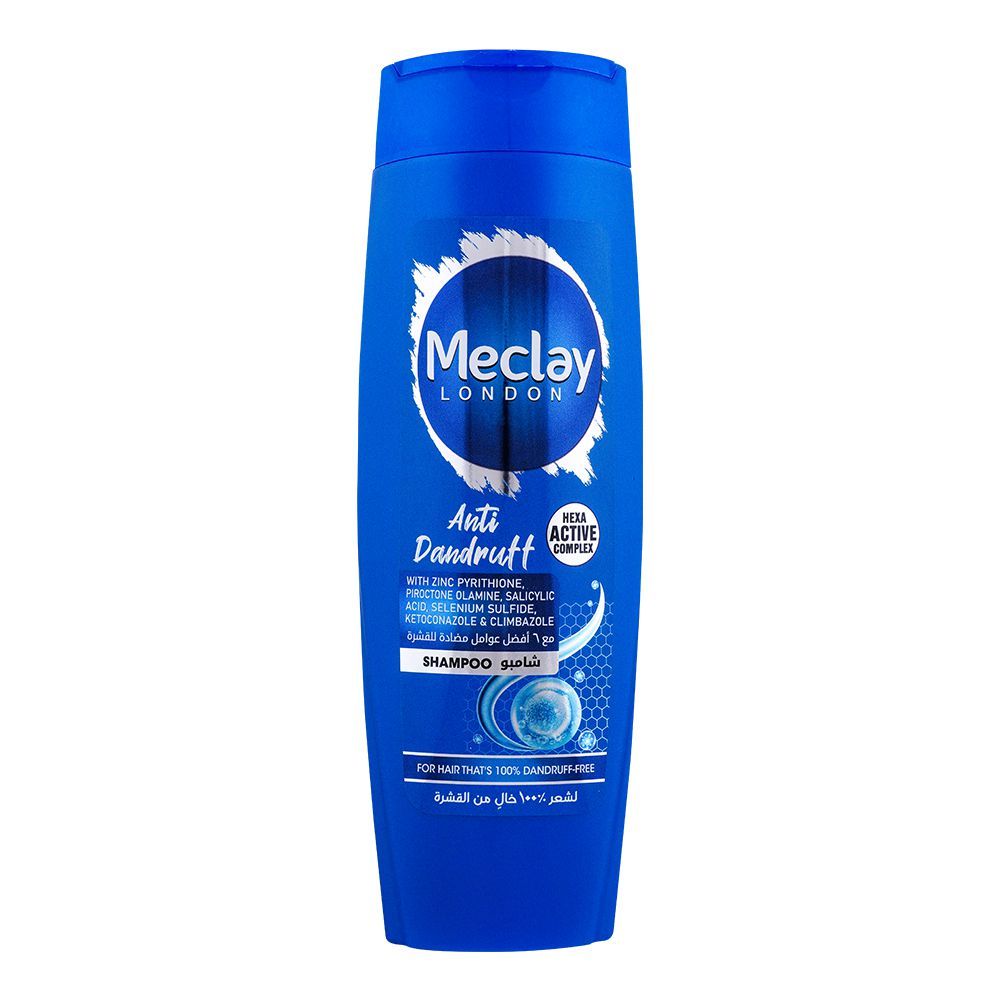 Meclay London Anti Dandruff Hexa Active Complex Shampoo, 360ml - Front View