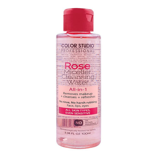 Color Studio Rose All-In-1 Miceller Cleansing Water, 100ml - Front View