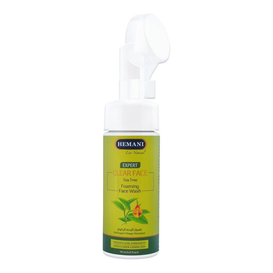 Hemani Expert Clear Face Tea Tree Foaming Face Wash, 150ml - Front View
