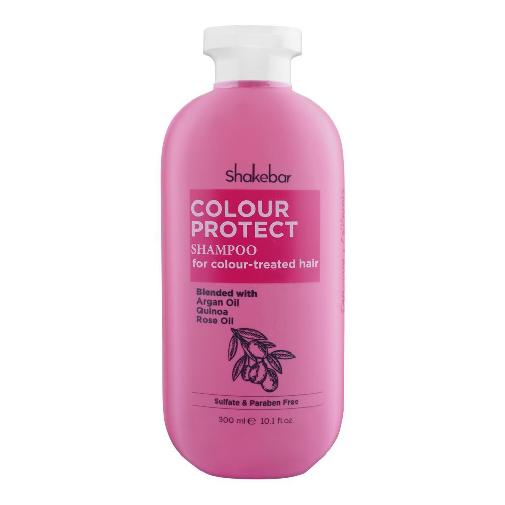 Shakebar Colour Protect Sulfate & Paraben Free Shampoo, For Color-Treated Hair, 300ml - Front View