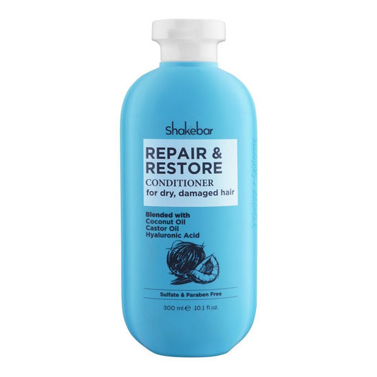 Shakebar Repair & Restore Sulfate & Paraben Free Conditioner, For Dry, Damaged Hair, 300ml - Front View