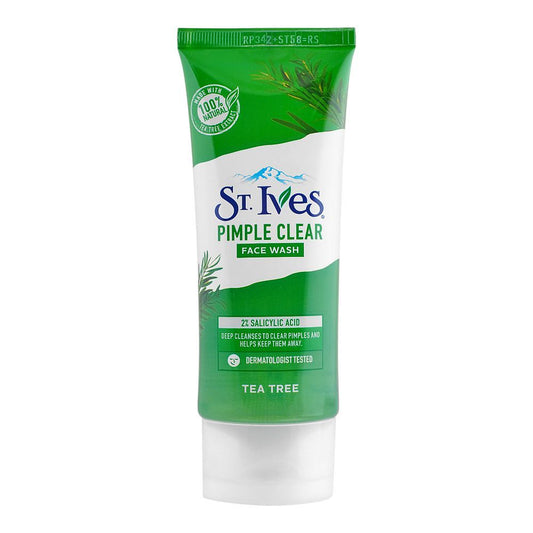 St. Ives Pimple Clear Tea Tree Face Wash, 100g - Front View