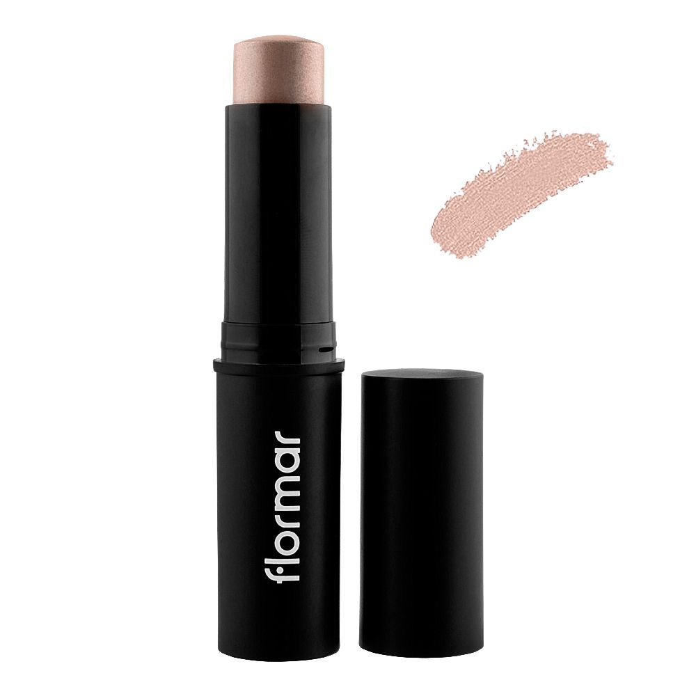 Flormar Highlighter Stick, 02 Medium Rose, 10g - Front View