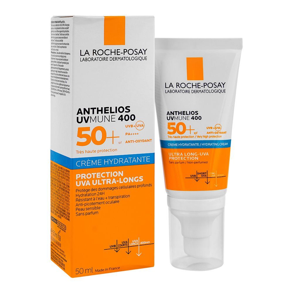 La Roche-Posay Anthelios Uvmune 400 SPF-50+ Hydrating Cream, 50ml -  Front View