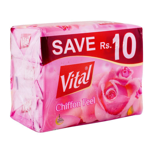 Vital Beauty Soap Chiffon Feel, Trio Pack, 3 x 98g - Front View