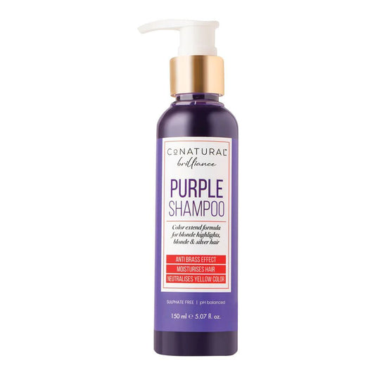 CoNatural Brilliance Purple Shampoo, For Blonde & Silver Hair, 150ml - Front View
