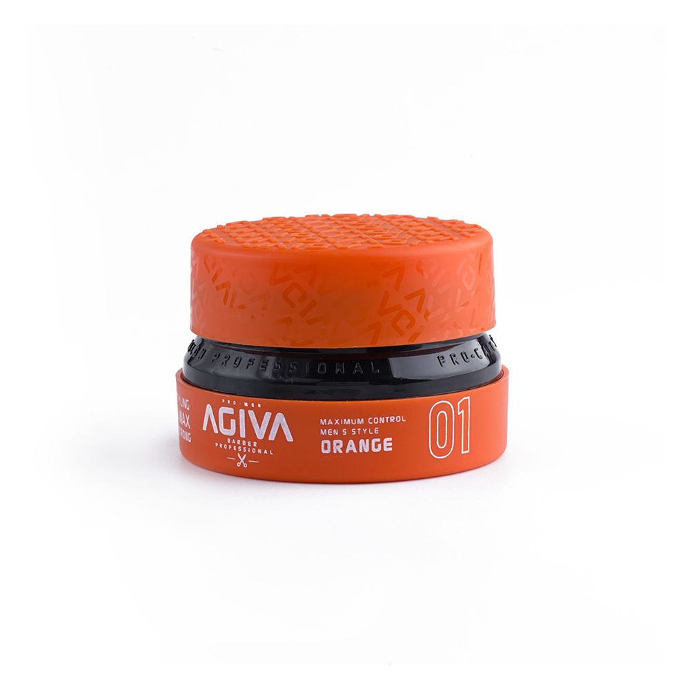 Agiva Professional Strong Hair Styling 01 Aqua Wax Orange, 155ml - Front View