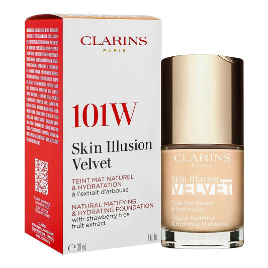 Clarins Paris Skin Illusion Hydrating Foundation, 101W - Front View
