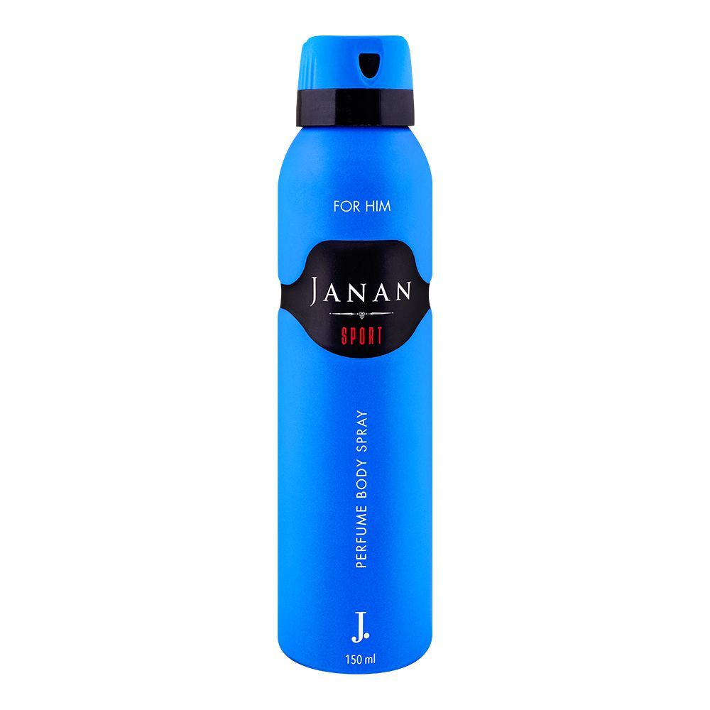 Junaid Jamshed J. Janan Sport Perfume Body Spray, For Men, 150ml - Front View