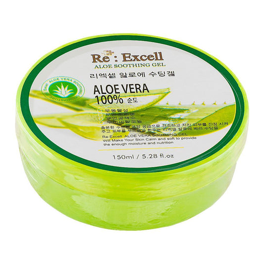 Re : Excell 100% Aloe Vera Soothing Gel, 150ml -  Front View