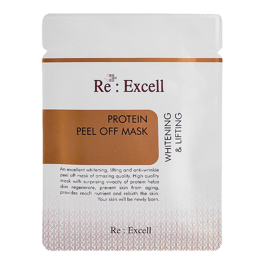 Re : Excell Protein Whitening & Lifting Peel Off Mask, 30g - Front View