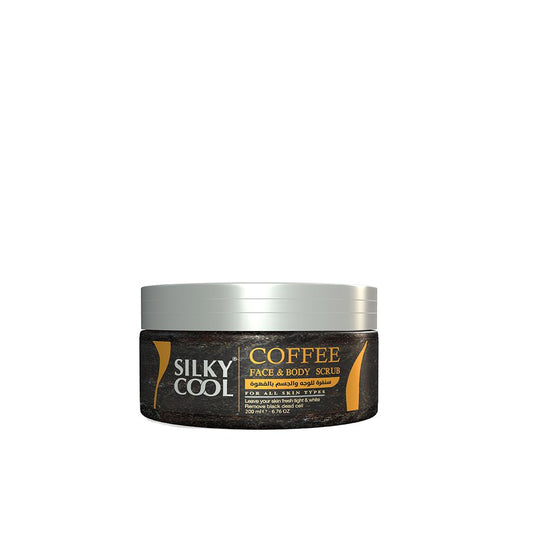 Silky Cool Coffee Face & Body Scrub, For All Skin Types, 200ml - Front View