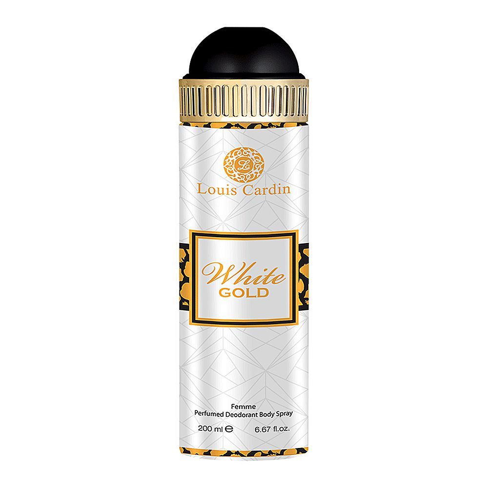 Louis Cardin White Musk Femme Deo Spray, For Women, 200ml - Front View