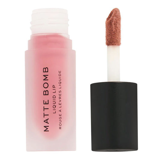 Makeup Revolution Matte Bomb Liquid Lipstick, Clueless Fuchsia, 4.6ml - Front View