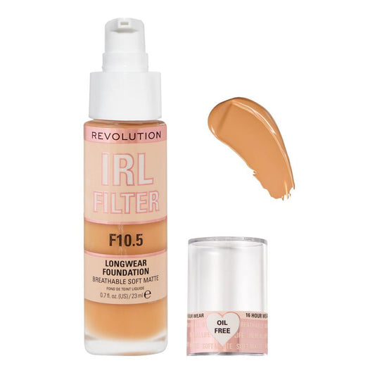 Makeup Revolution IRL Filter Longwear Foundation, F10.5 - Front View