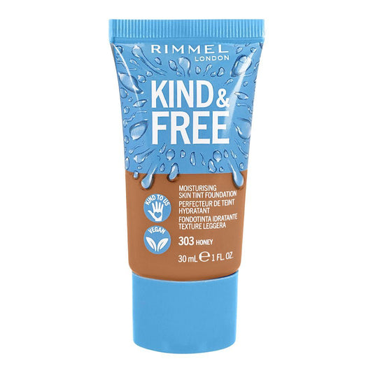 Rimmel Kind & Free Moisturizing Skin Tint Foundation, 303 Honey, 30ml - Front View