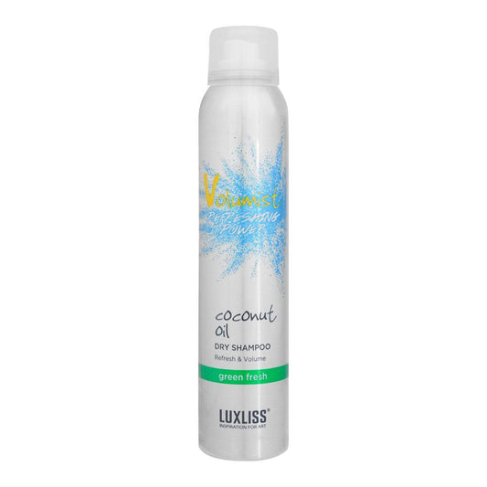 Beaver Luxliss Coconut Oil Green Fresh Refresh & Volume Dry Shampoo, 220ml - Front View