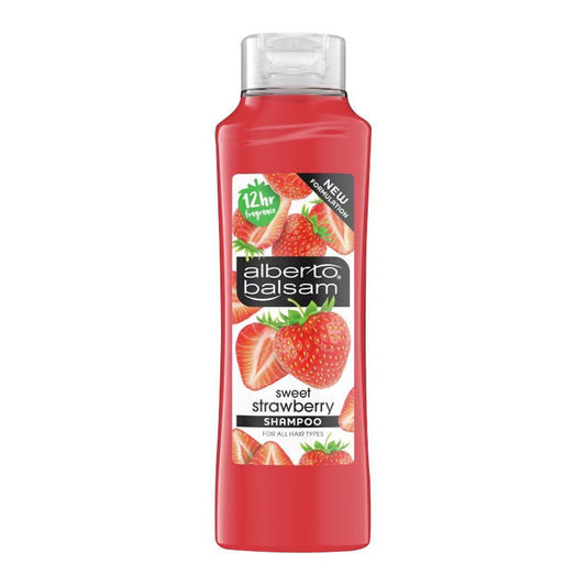 Alberto Balsam Strawberries & Cream Shampoo, For All Hair Types, 350ml - Front View