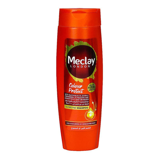 Meclay London Colour Protect UVA/UVB Filters & Biotin Sulfate Free Shampoo, For Colored Or Highlighted Hair, 360ml - Front View
