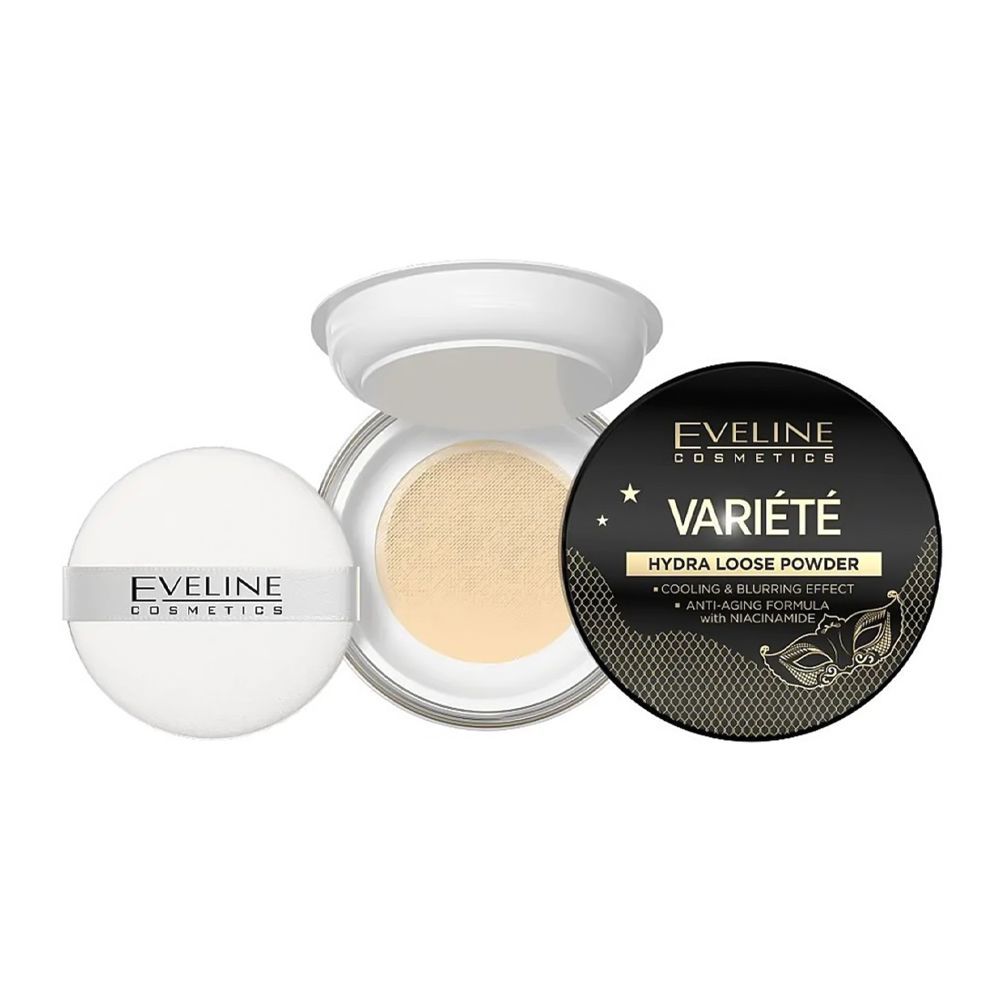 Eveline Variete Hydra Loose Powder With Cooling & Blurring Effect, 5g - Front View