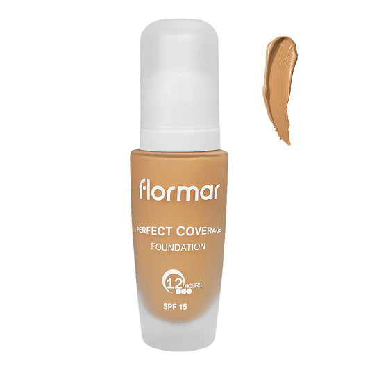 Flormar Perfect Coverage Foundation, 108 Honey, 30ml - Front View