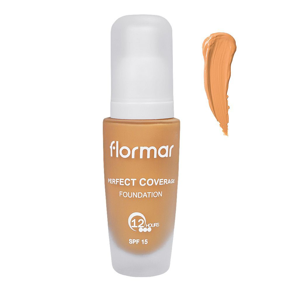 Flormar Perfect Coverage Foundation, 113 Medium Beige, 30ml - Front View