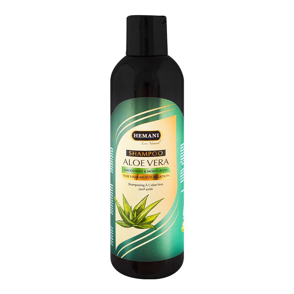 Hemani Aloe Vera Shampoo, For Hair Moisturization, 350ml - Front View