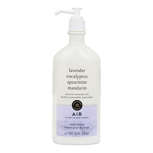 Bath & Body Works Air Lavender Eucalyptus Spearmint Mandarin Body Lotion, 192ml -  Front View